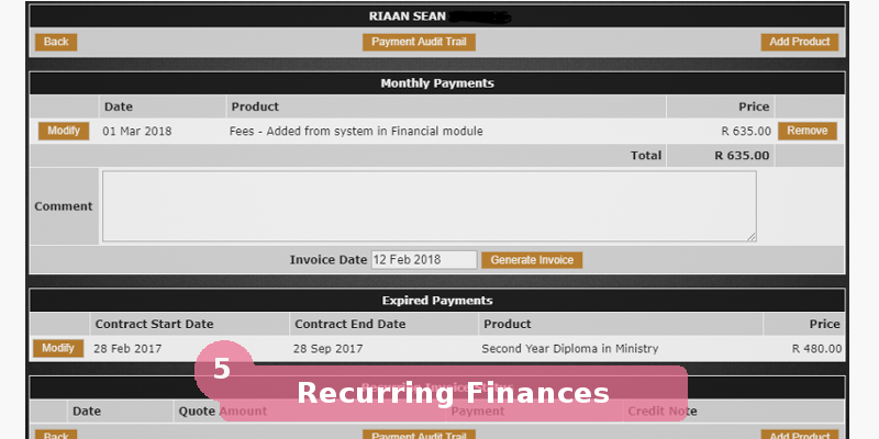 edufin college financial software Software South Africa
