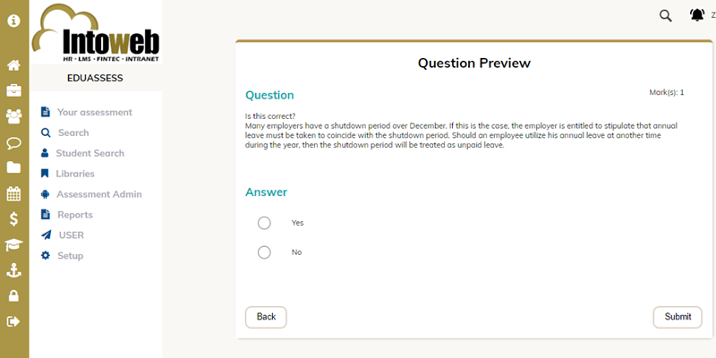 EduLearn Quiz - Assessment System Software South Africa