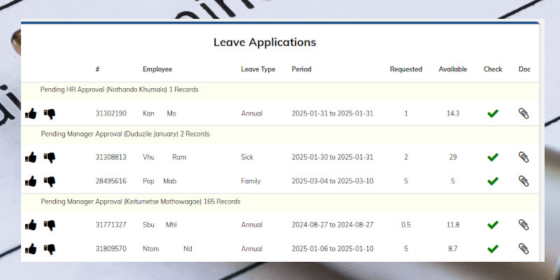 Leave Management Software South Africa