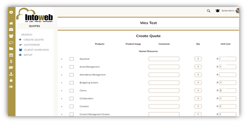 Finances - Quotes System Software South Africa
