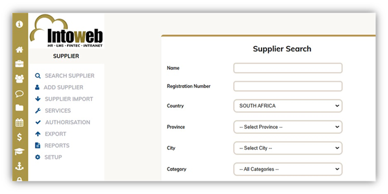 Management - Supplier Management System Software South Africa